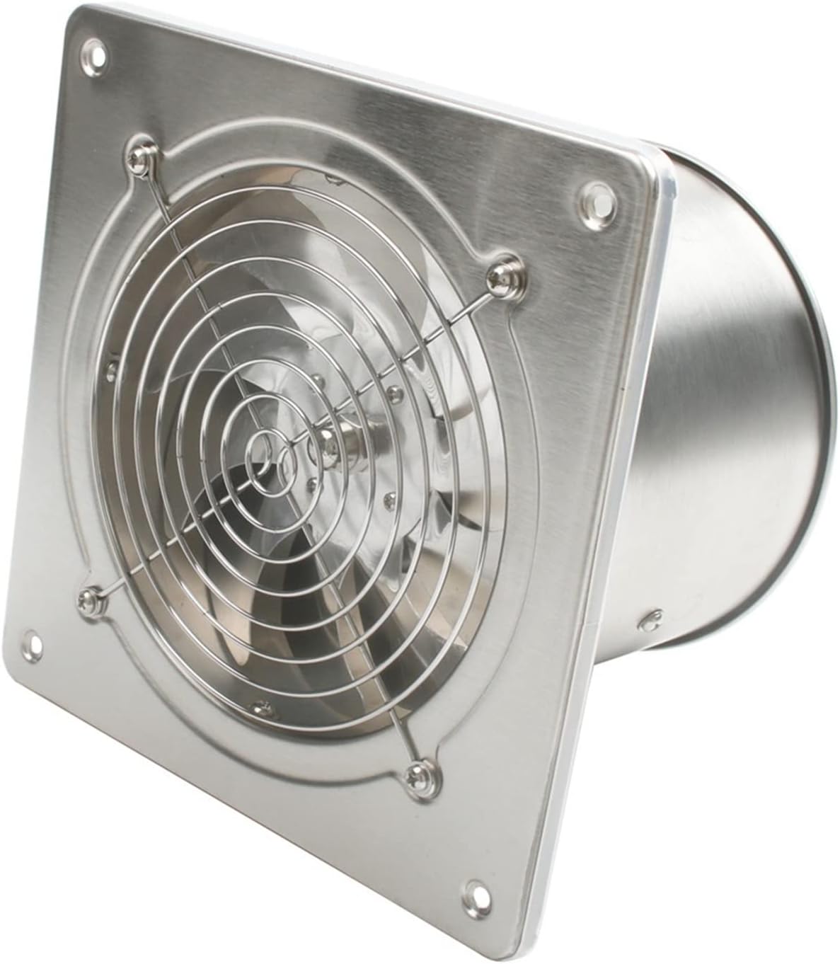 Ventilation Fan 6 Inch High Speed Exhaust Fan Blower Toilet Kitchen Bathroom Hanging Wall Window Ventilator Stainless Steel air Extractor Fans, 45w ventilating Fan