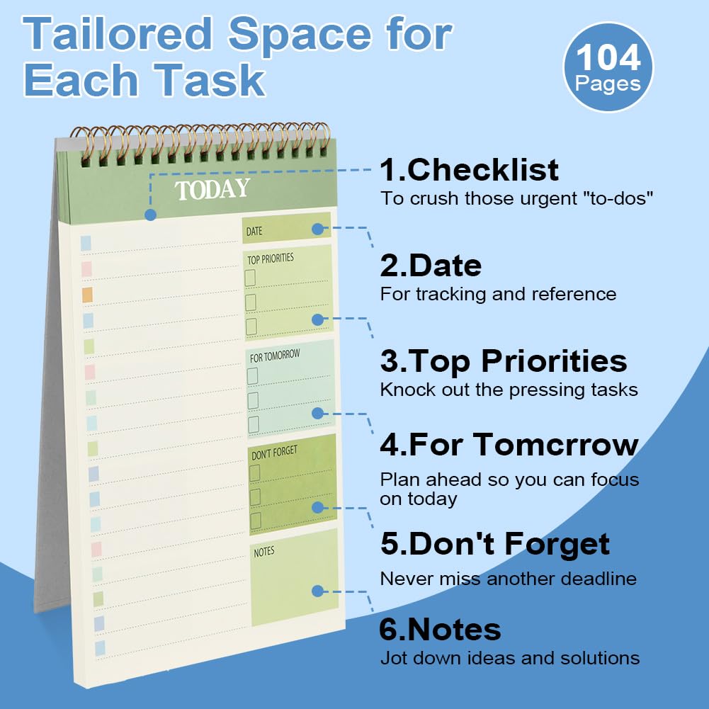 OFFCUP Wekelijkse Planner, A5 Vellen Weekplanner Wekelijkse Dagplanner