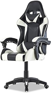 Walden Gaming Stuhl ergonomisch Office Chair bürostühle Gaming Chair Rückenlehne Sitzhöhe verstellbar Drehstuhl Racing Office Computer Ergonomic Video Game Chair (Weiss) - Super Angebot