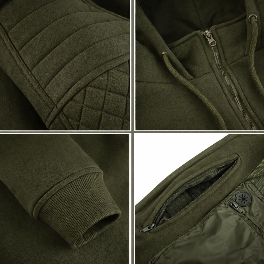 Riparo Motorcycle Hoodie for Men – AA Rated, CE Level 2 Armor, Aramid Lined Riding Jacket