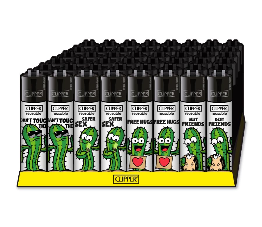 Amazon.de: Clipper Feuerzeug 4er Set (Kaktus)