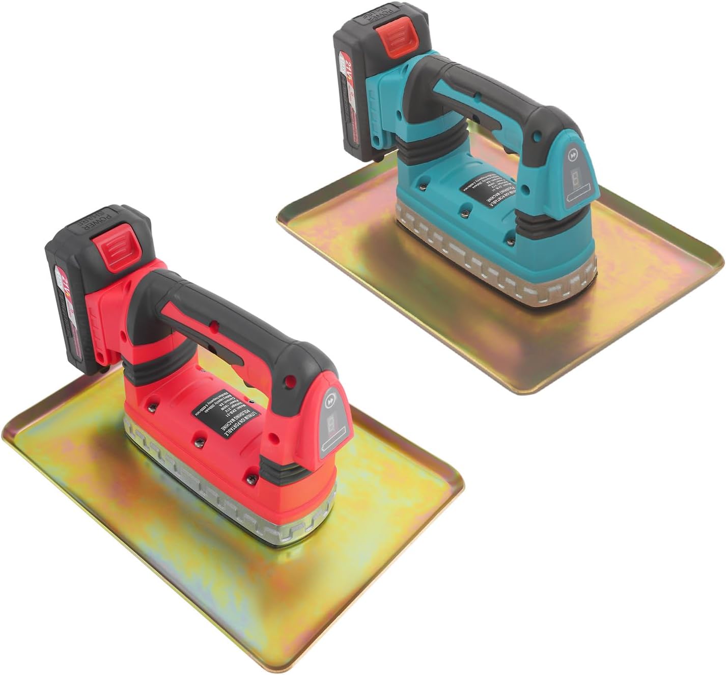 Bacocoo Portable Concrete Trowel, Concrete Vibrator, 160W Portable Handheld Cement Vibrating Machine Troweling Concrete Vibrator Concrete Flat Plate Vibrator 6000RPM for Road, House, Bridge.