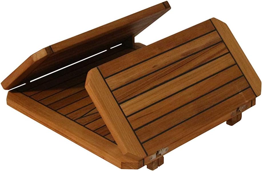 JZ Folding Teak Table Top with Sideway Wing Nautic Star 3 Sizes Marine Boat RV (TW5050)