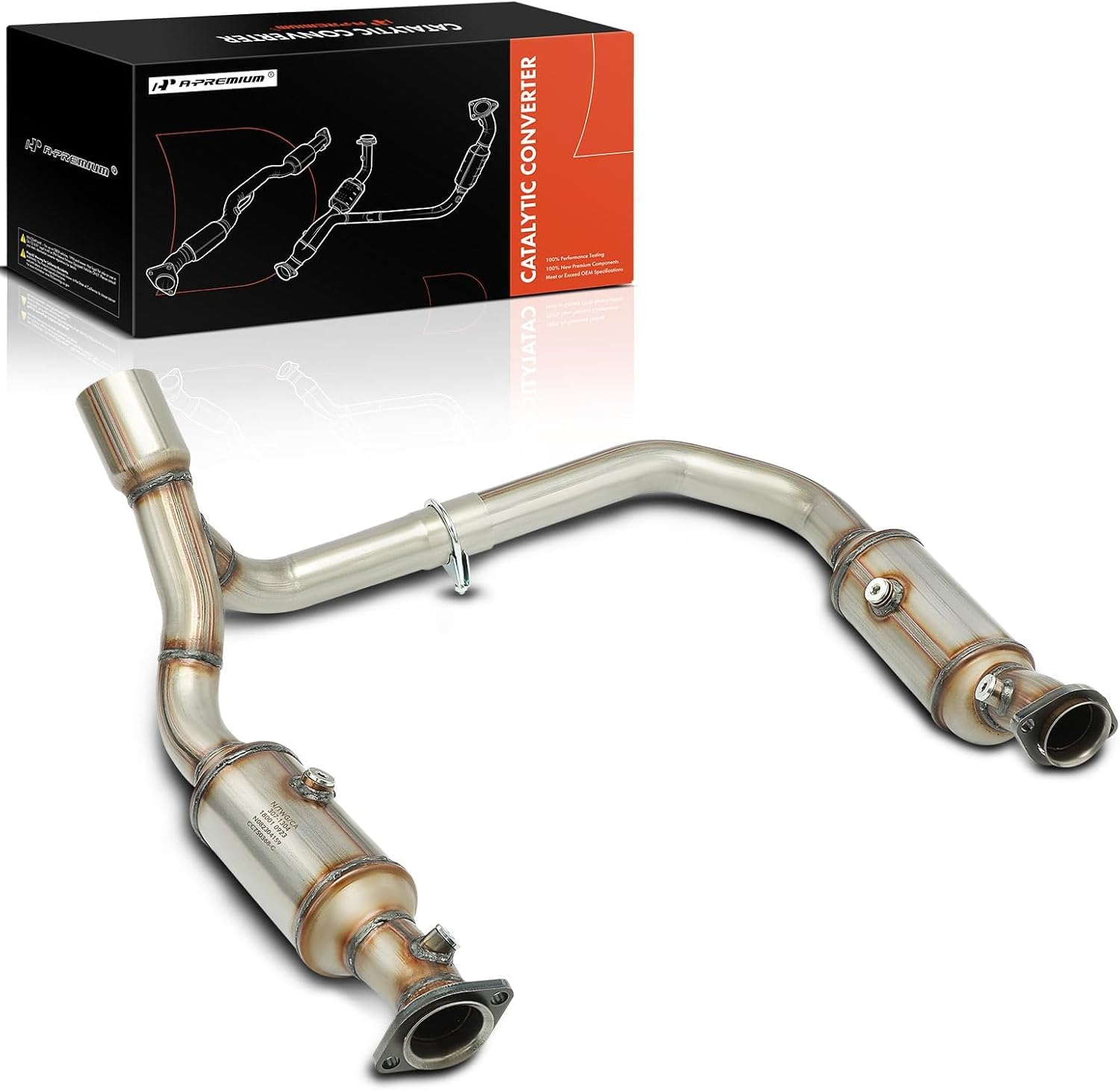 A-Premium Front Catalytic Converter Kit Direct-Fit Compatible with Dodge Ram 1500 2006-2008 3.7L, Ram 1500 2006-2007 4.7L, EPA Compliant