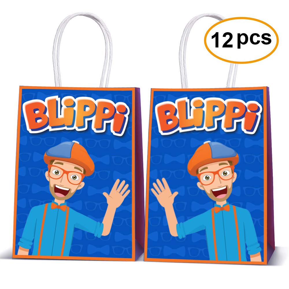 Buy 12 PCS Bilippi Party Goody Bags for Blippi Theme Birthday Party