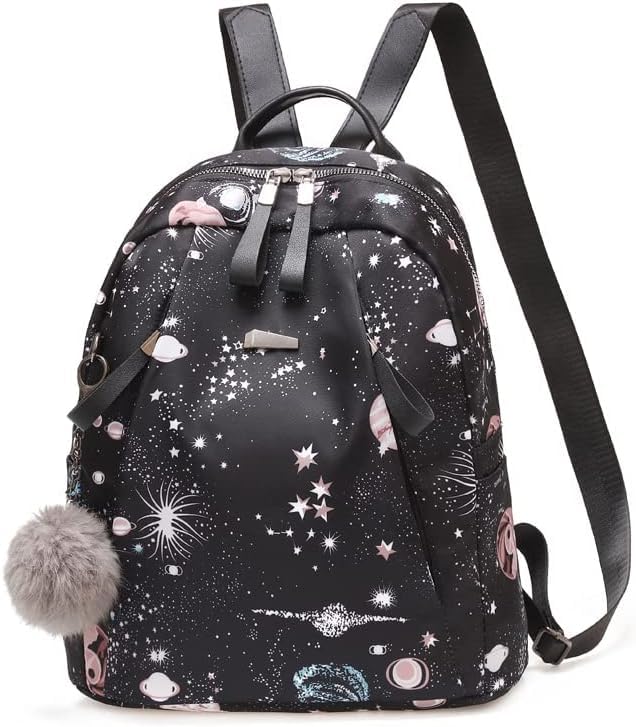 MOCA Fashionable Casual Nylon Backpack for Womens Girls M Size Multipurpose BagPack Travel, Casual, College, Office, Work, Diwali Gift Bag Women