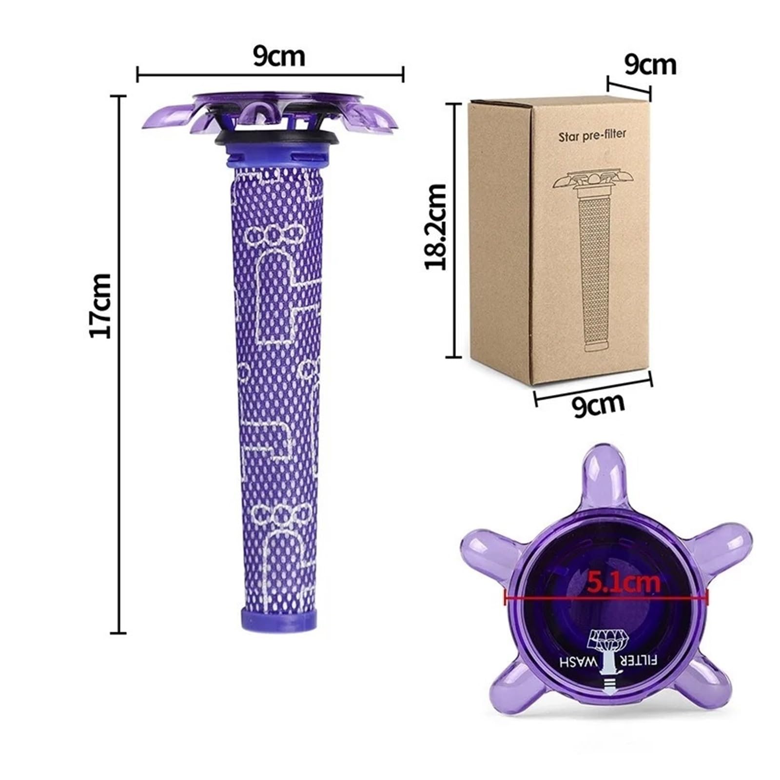 Filtre Avant, Compatible For Dyson V7 V8 Le Remplacement De L'aspirateur