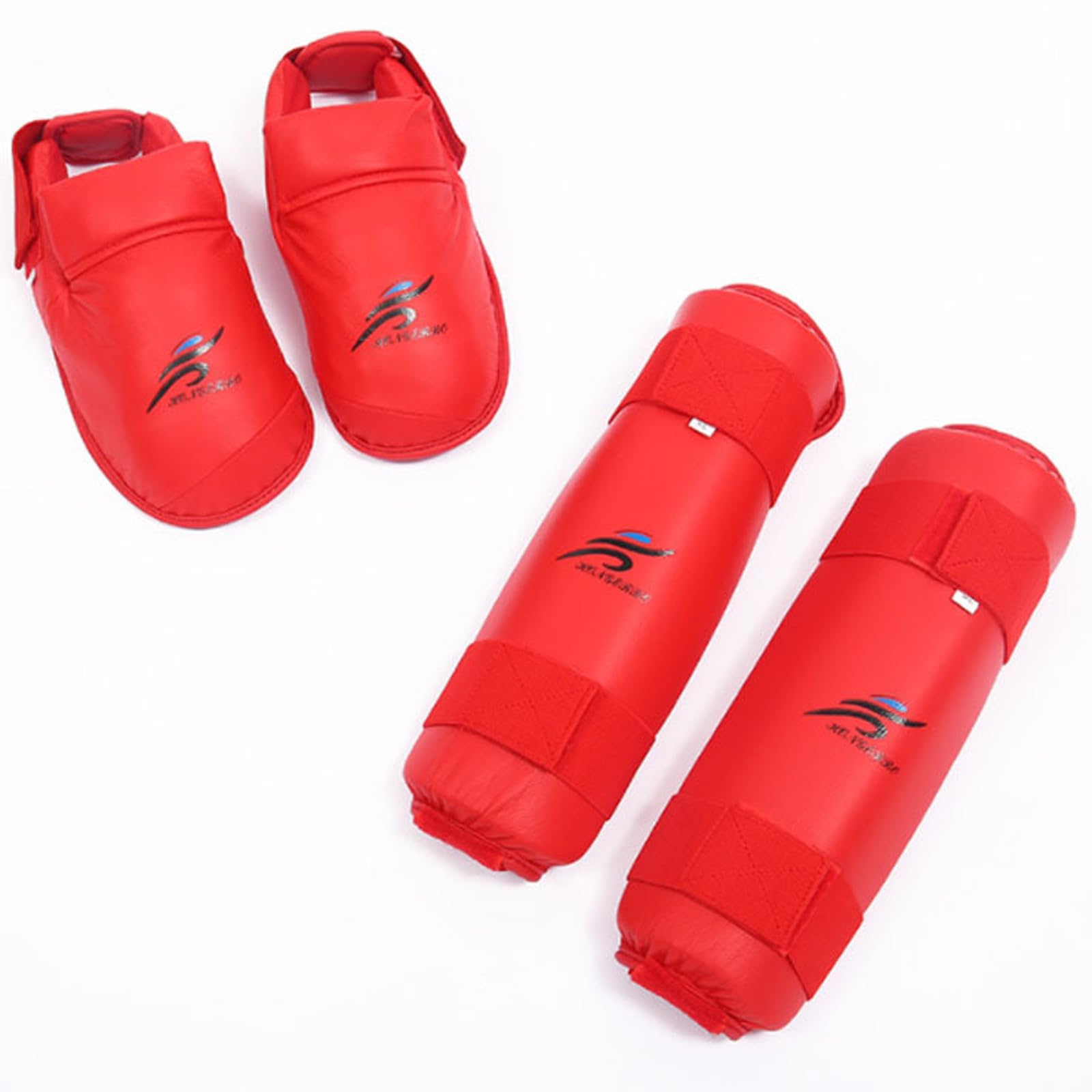 Piedi Protezione Shin Guard,Parastinchi da Boxe,MMA Arti Marziali Protettivo Parastinchi,Shins Guards Muay Thai,Facile da Indossare,per Allenamento Sparring,Arti Marziali Boxe Karatè