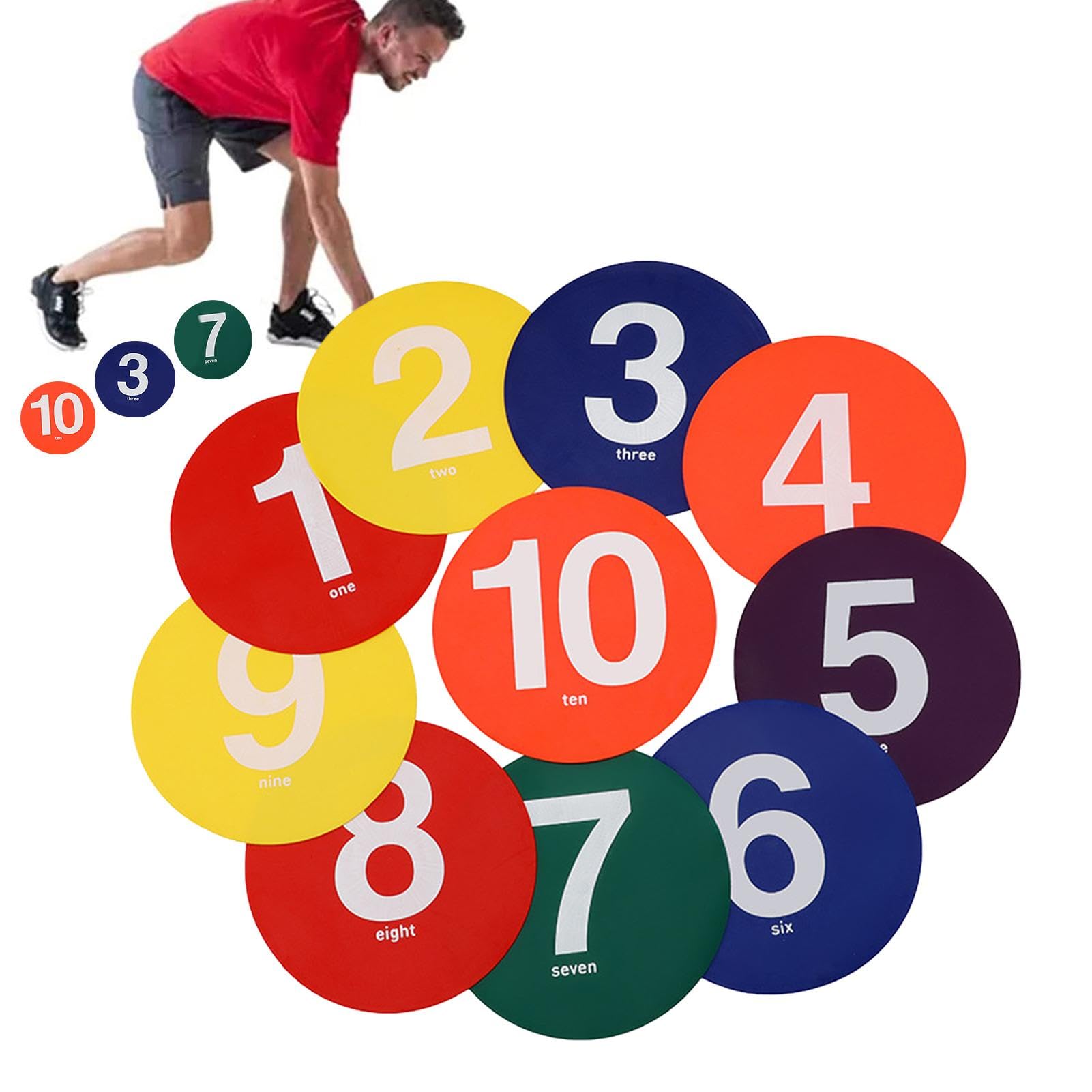 Tapis d'entraînement de football avec cônes antidérapants, Disque de sport Floor Dots, équipement d'agilité