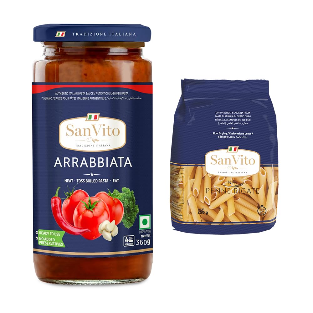 San Vito Pasta Sauce, Arrabbiata, 360 g