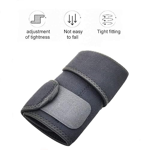 Miniatura 4 de FJZLIFE - Codo de recuperación de compresión y soporte para codo de neopreno. Proteja el codo durante los entrenamientos, levantamiento de pesas,
