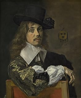 ZhiChengHflBM Famous Painting Wall Art Poster Artwork Print Willem Coymans by Frans Hals Famous Paintings Replicas for Home Decor 60x90cm