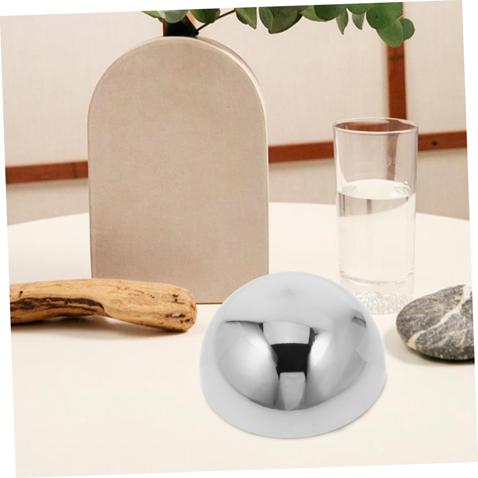 Happyyami Bolas Decorativas para Estanques y Jardines 6 Hemisferios Reflectantes Diseño Elegante