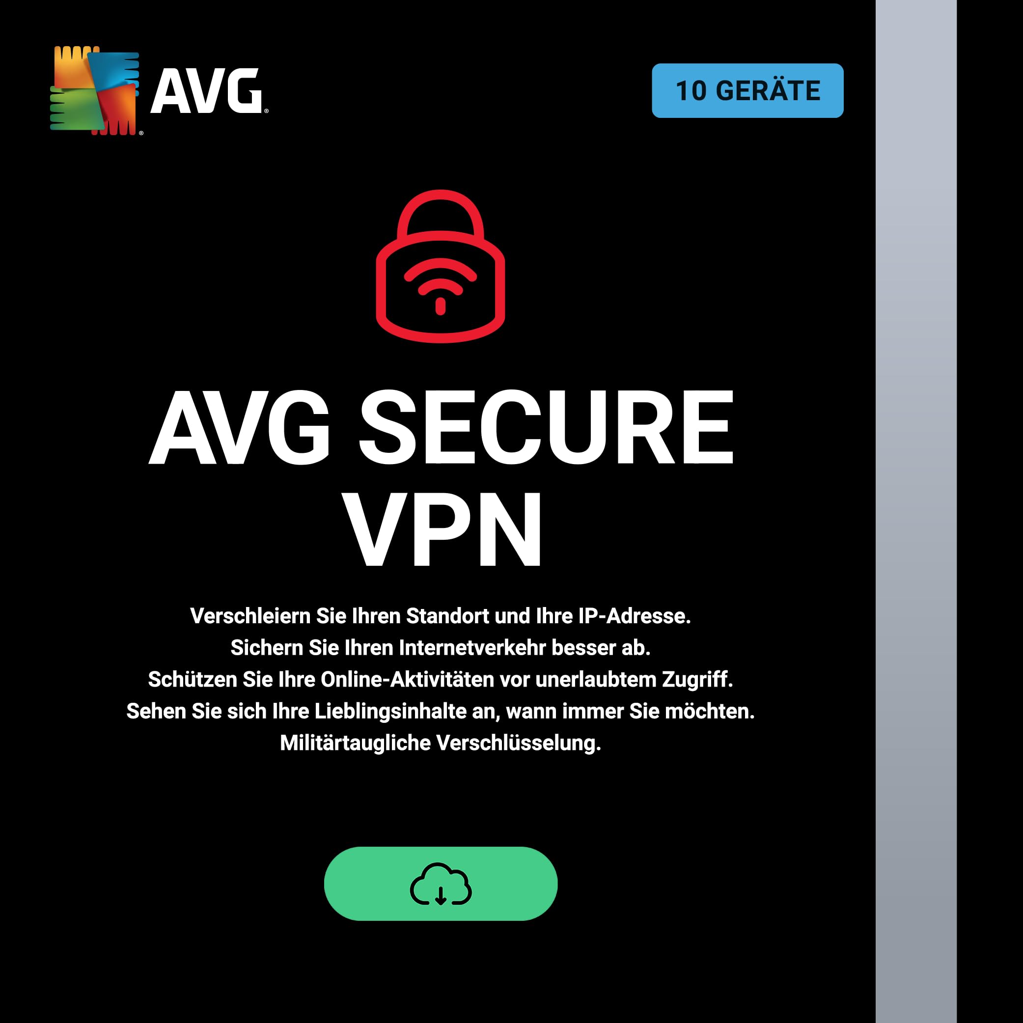 AVG Secure VPN 2026 | 5 Geräte | 1 Jahr | Aktivierungscode per Email