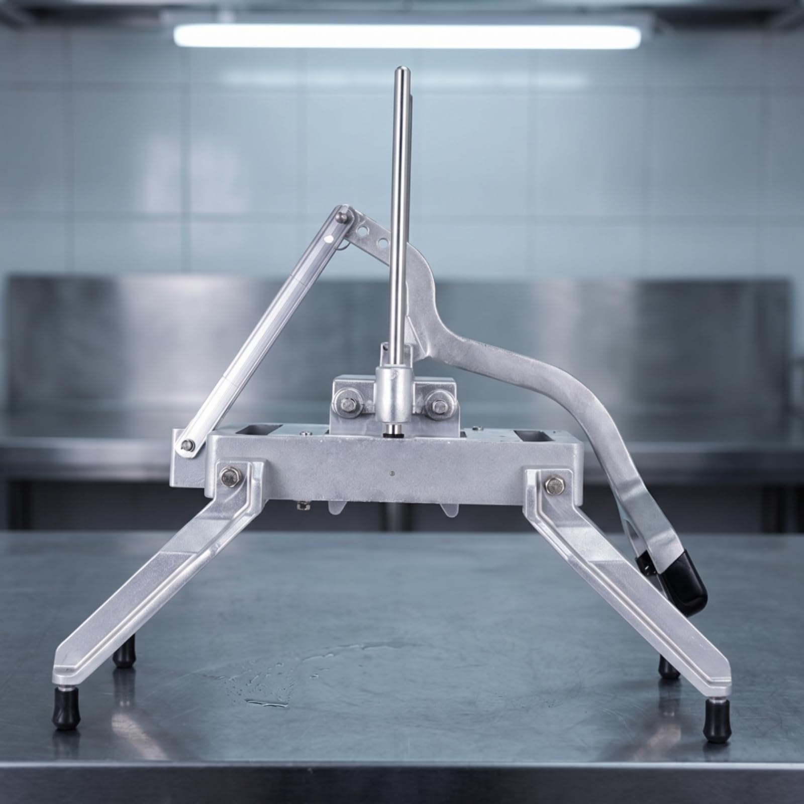 Qectial Affettatrice Commerciale Manuale Tagliaverdure Tritatutto Affettaverdure in Metallo Lavabile con Leva Ergonomica E Base Antiscivolo Taglio Efficiente, 3/16 4.5mm/9mm