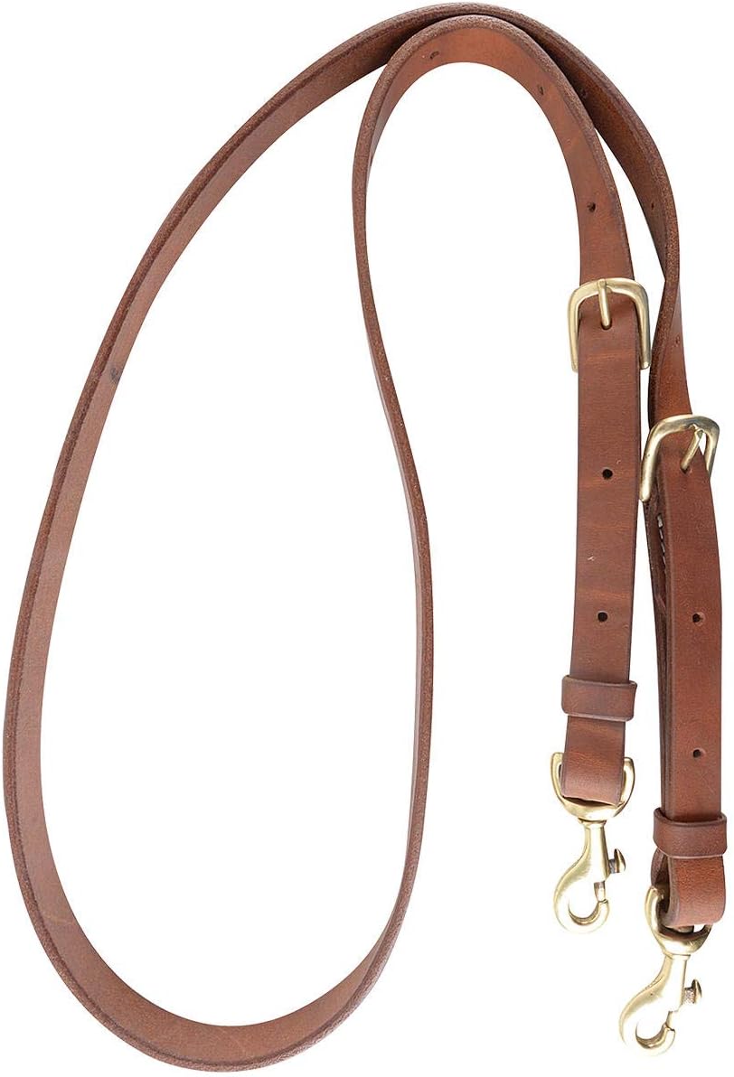 Cashel Adjustable Flat Barrel Rein Buckle and Keeper Snap Ends