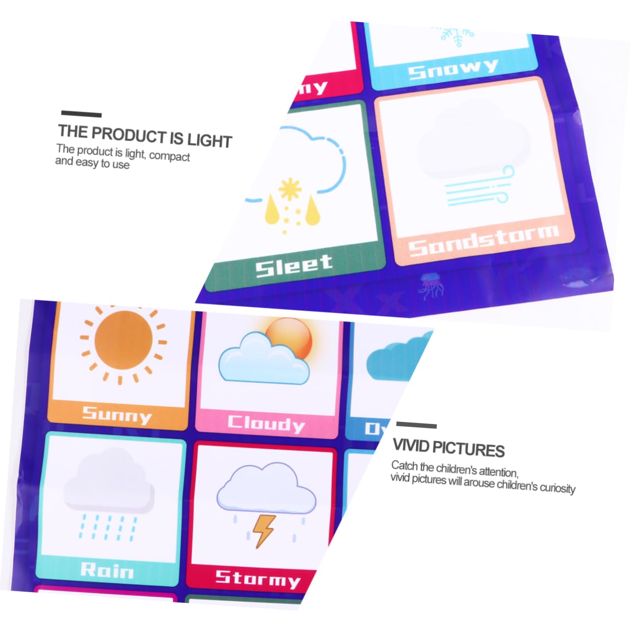 Artibetter Affiche Éducative pour Garçon et Filles Tableau des Connaissances Précoces, Légère et Petite, en Pp Colle au Dos, pour Apprentissage et Couleur Aléatoire Style Aléatoire