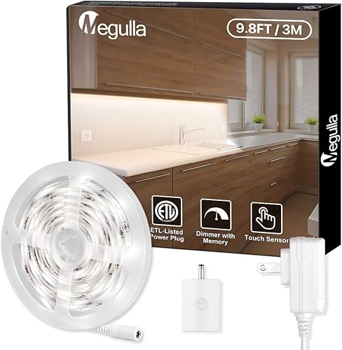 Miniatura 8 de Megulla Tira de luz LED blanca impermeable con control remoto y fuente de alimentación de 12 V con certificación ETL, 16.4 pies16.4 ft 6500 K