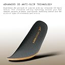 Hundred Steady Soft Performance Insoles | Plush Cushioning | Anti-Slip | Soft & Breathable | Personalized Comfort for Any Shoe | Unisex | 1 Pair (Orange/UK 8) gallery image
