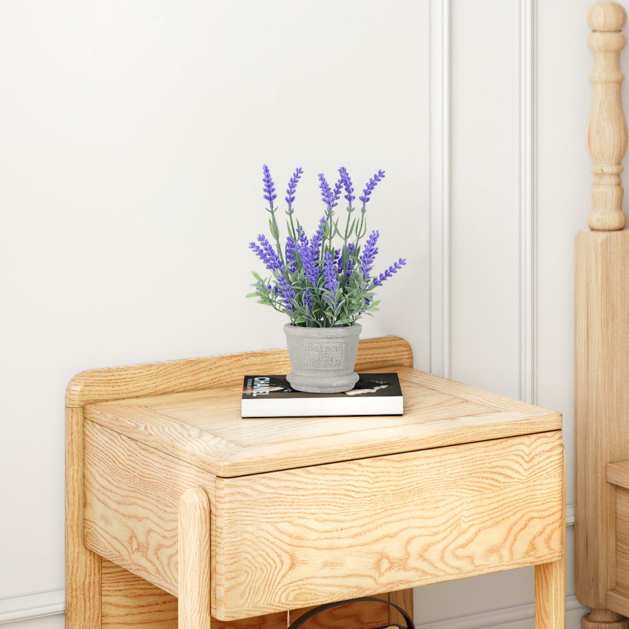 PartyKindom Artificielle en Pot Plante décorative pour Salon, Bureau et Rebord de fenêtre 20,7 cm Fleurs artificielles pour aménagement de la pièce et détente