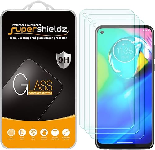 Miniatura 1 de Supershieldz Protector de pantalla de vidrio templado diseñado para Motorola Moto G Power (2020), antiarañazos, sin burbujas