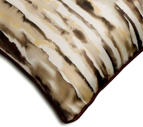 Miniatura 60 de The HomeCentric Funda de cojín, funda de cojín decorativa marrón de 20 x 20 pulgadas, fundas de almohada de piel sintética con textura y almohadas