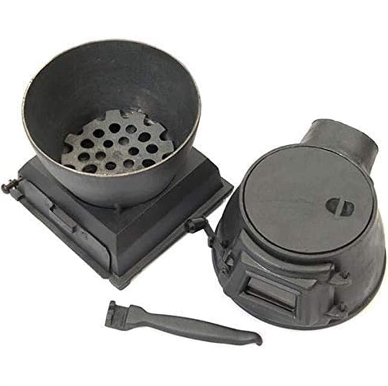 Poêle de camping polyvalent pour cuisiner et chauffer votre tente