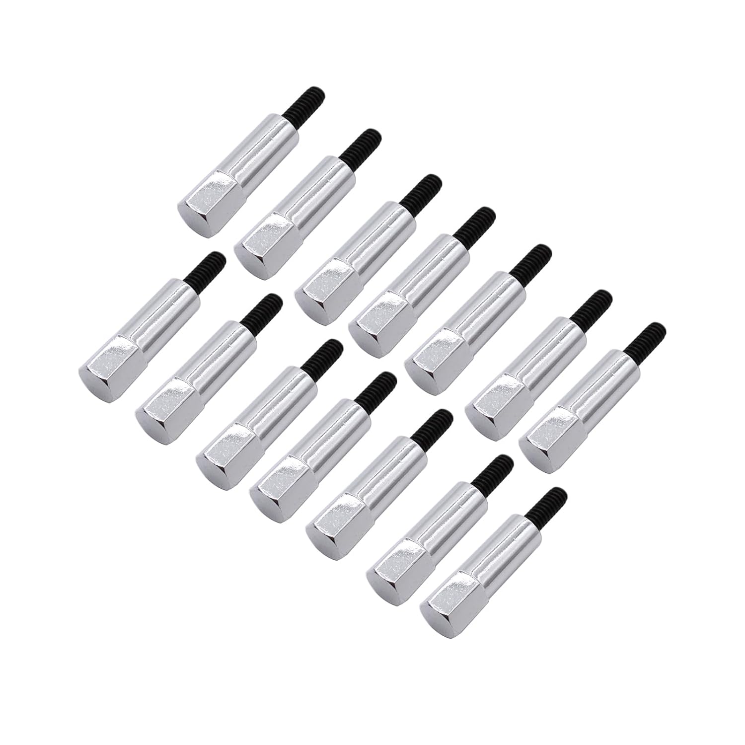 14 Pcs Chrome Valve Cover Bolt Set Replacement for Jeep and AMC 304 360 390 401