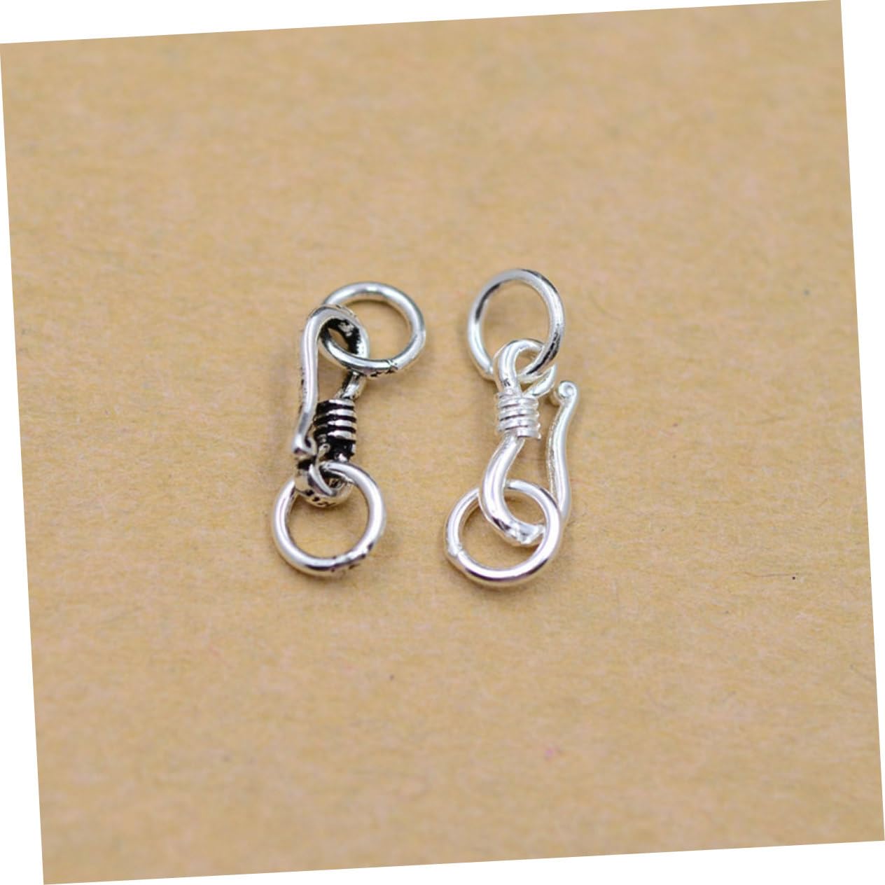 SOLUSTRE Fermoir Mousqueton En s Argenté Petit Taille, Lot De 5 Pièces, Connecteur Bracelet Bijou, Usage Fabrication Bijoux Diy, Présent Créatif, Usage Quotidien