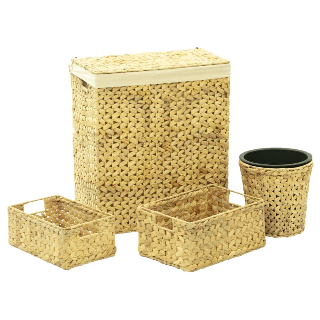 INLIFE 4-TLG. Korb-Set fürs Bad Wasserhyazinthe,5.1kg,247344