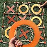 SWOOC Games - Premium Giant Tic Tac Toe Game Outdoor (All Weather) | 3ft x 3ft | Instant Setup, No Assembly | Giant Outdoor Games for Adults and Family | Outside Toys | Large Lawn & Backyard Fun