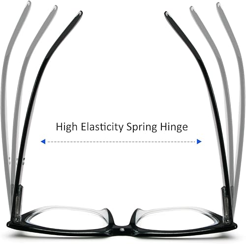 Miniatura 5 de prtcslwd Gafas de lectura de ojo de gato para mujer, de gran tamaño, bloqueo de luz azul, para lectura de computadora, paquete de 3 + 1.0