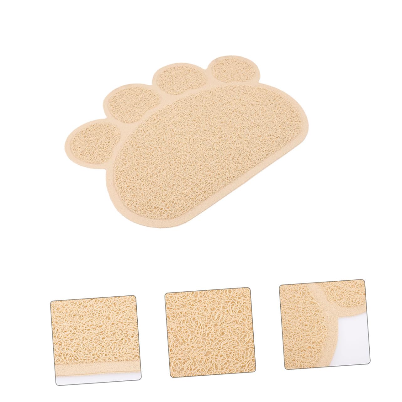 2 Stück Teiliges Katzenstreu Matte Rutschfeste Katzenklo Matte Kratzfeste Katzenpfoten Auffangmatte Hitze Kältebeständig Wiederverwendbar für Katzenfutter und Katzenklo
