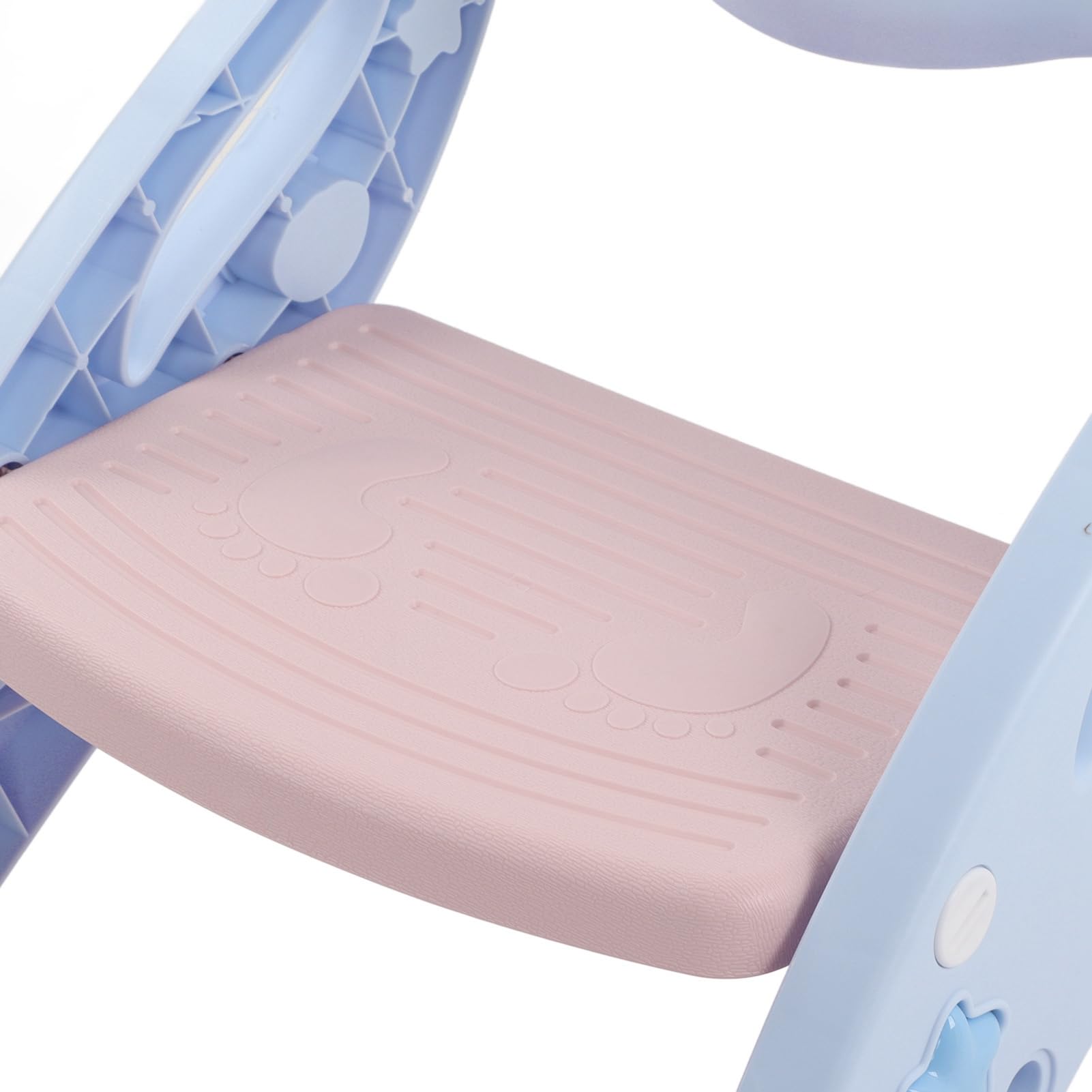 Höhenverstellbarer Töpfchen-Pedal-Baby-Hygiene-Trainingssitz für die Toilette für den Heimgebrauch (PU)