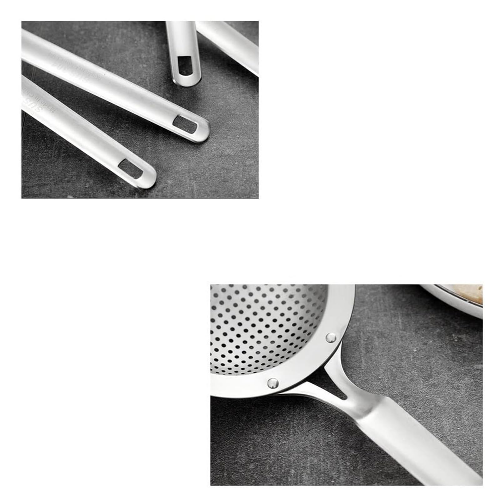 Espumadera De Cocina Espumadera For Cocinar Pasta, Colador De Malla Fina De Acero Inoxidable, Herramientas De Cocina para Cocinar Y Freír(14cm)