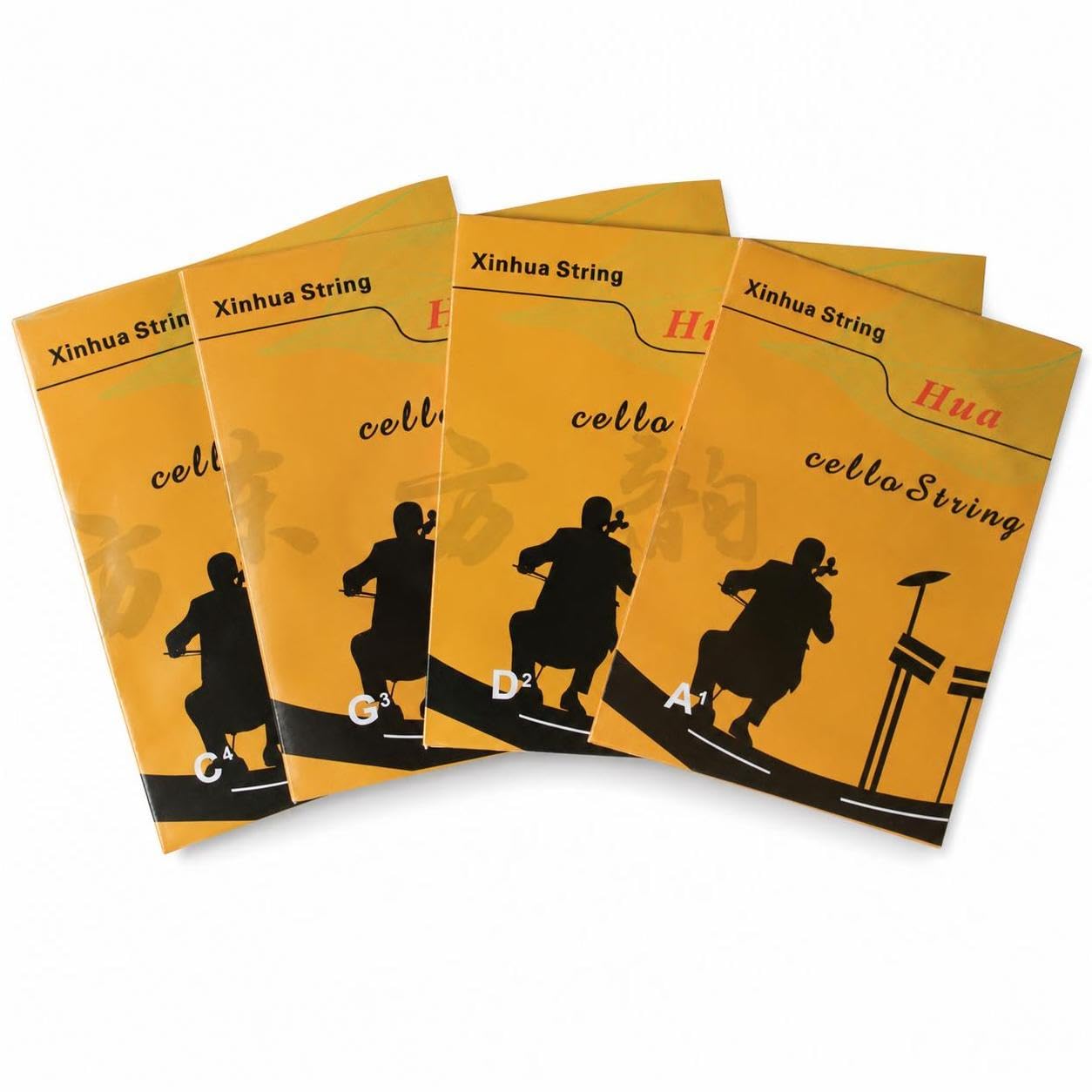 Corde per in Alluminio, Set di Corde per, per Violoncelli di Varie Dimensioni, 1/16
