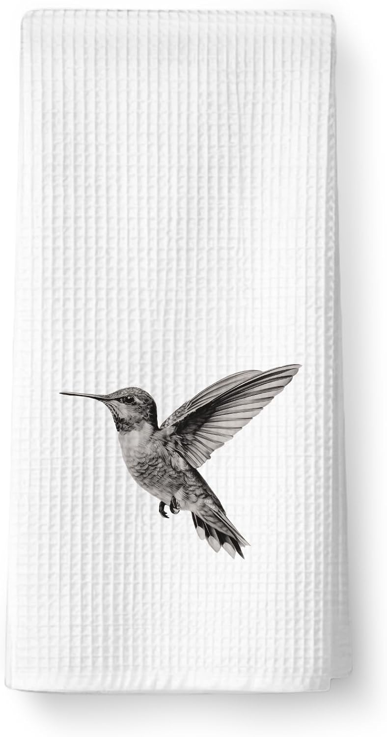 Vintage Hummingbird Bathroom Hand Towels Decorative - Vintage Humming Bird Bathroom Decor for Spring Summer, Hummingbird Gifts for Women/Bird Lovers, House Warming Gifts New Home074