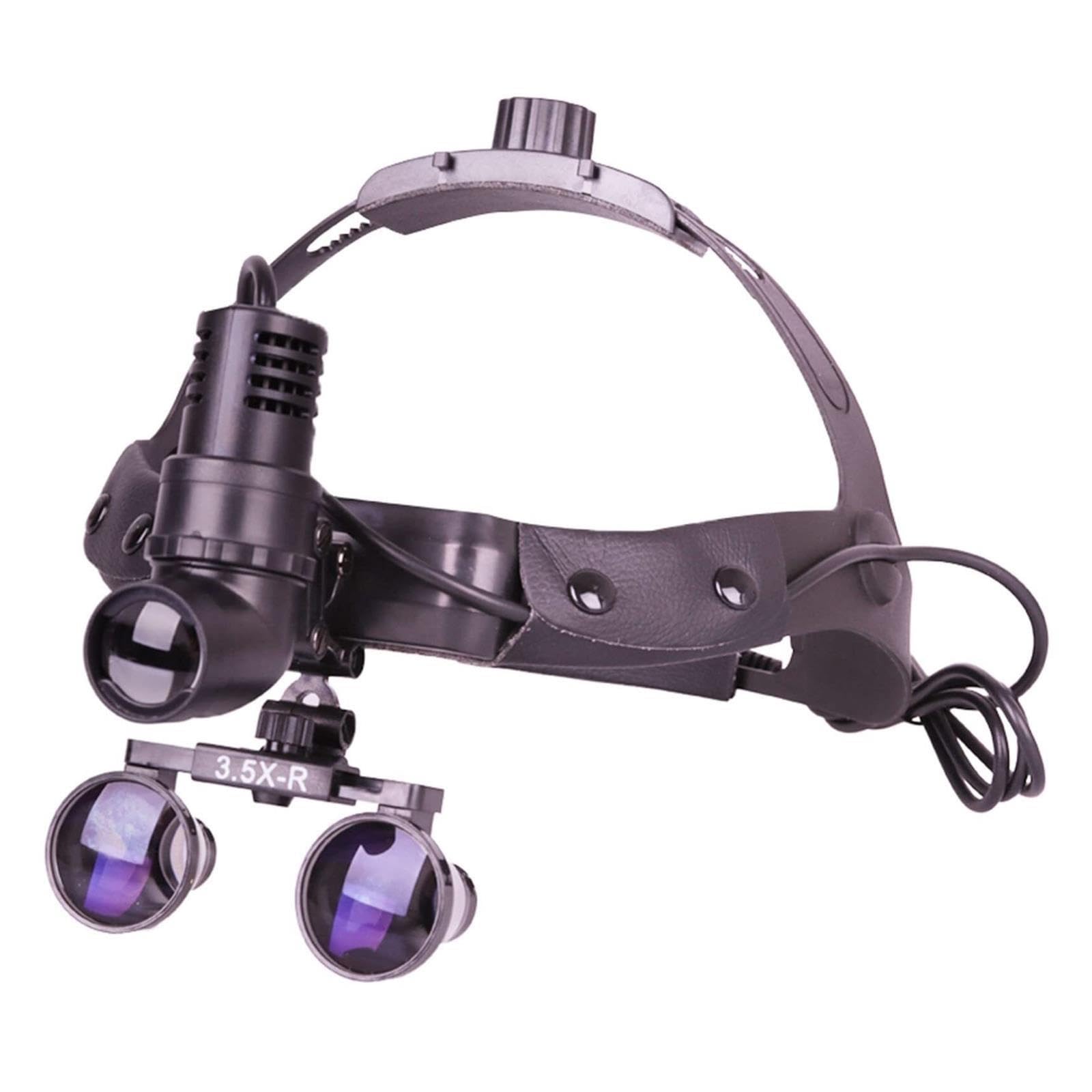 Loupe Dentaire Frontale 2,5X 3, Avec Éclairage LED
