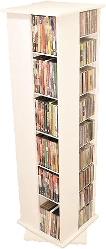 Vista 12 de Venture Horizon - torre giratoria para CDs, DVDs, Blu-ray, Disney, VHS, negra, 600 lugares, Madera, Walnut Nuez
