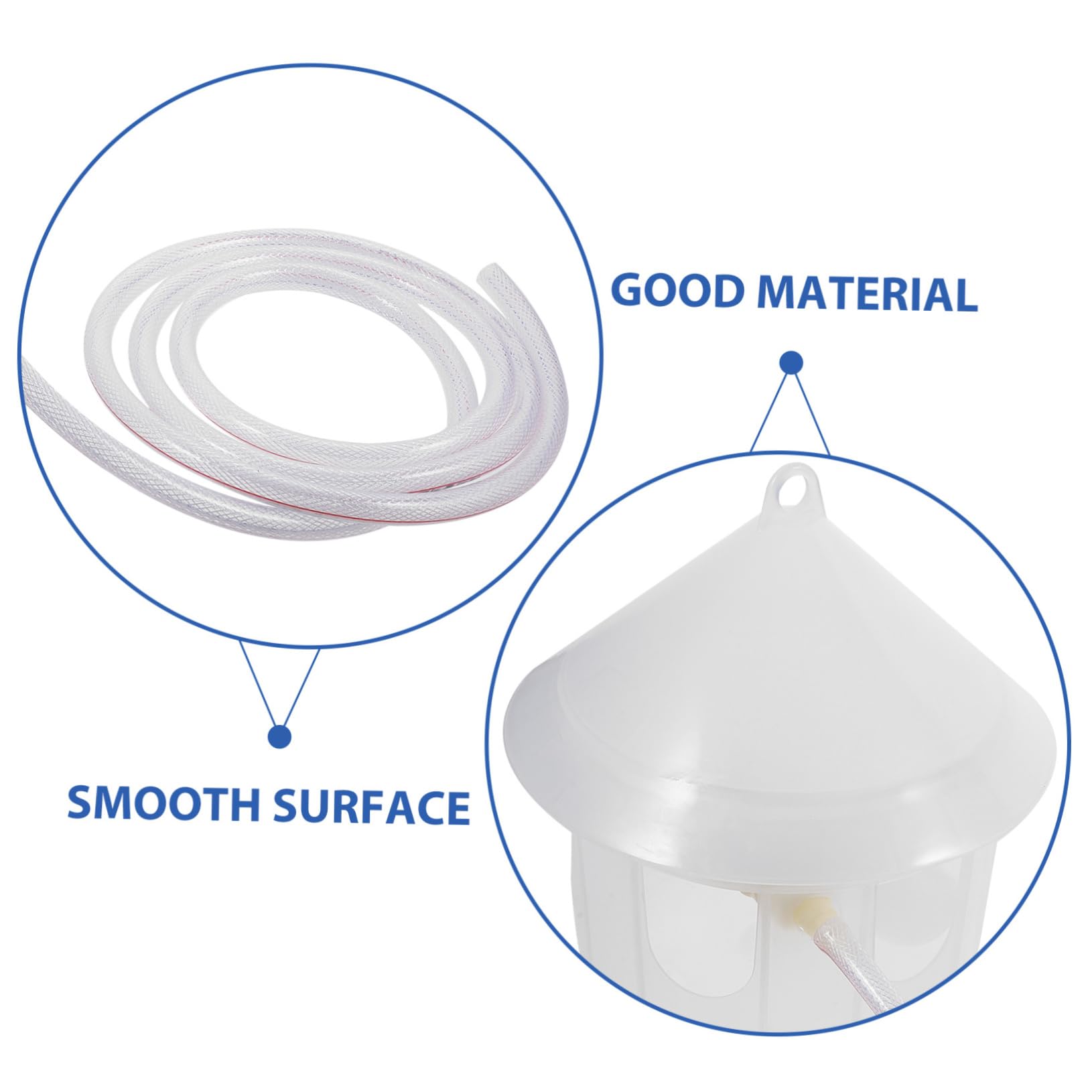 SOIMISS Distributore Automatico di Acqua per Piccioni in Plastica, Abbeveratoio senza Alimentazione Elettrica, Adatto per Gabbie di Uccelli e Volatili da Cortile
