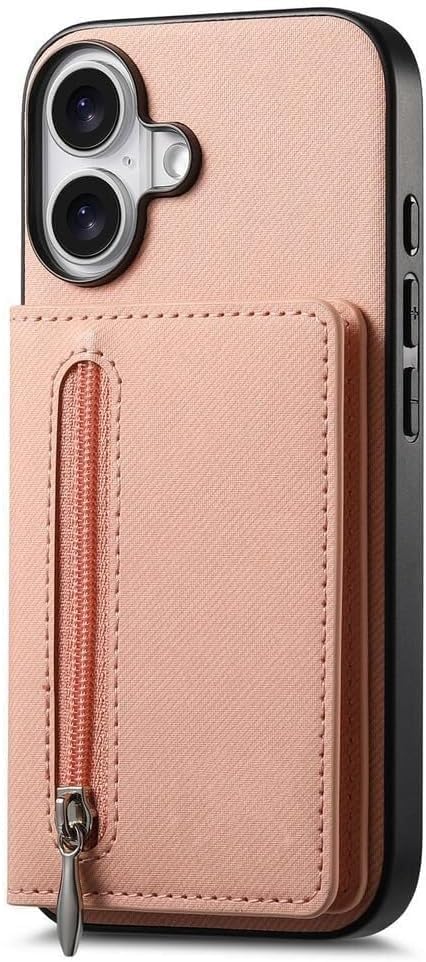 Magnetic Case for iPhone 17 Pro Max/17 Pro/17 Air/17, Retro Oil Wax Pattern Logo View Leather Cover with Folding Kickstand (17 Pro,Brown) (17 Pro Mac,Black)