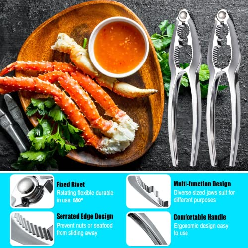 12 Pcs Crab Crackers And Tools, Nut Crackers For Crab Legs, Lobster Crackers Crab Crackers Sets, Heavy Duty Seafood Tools Nut Crackers Set #TOP2