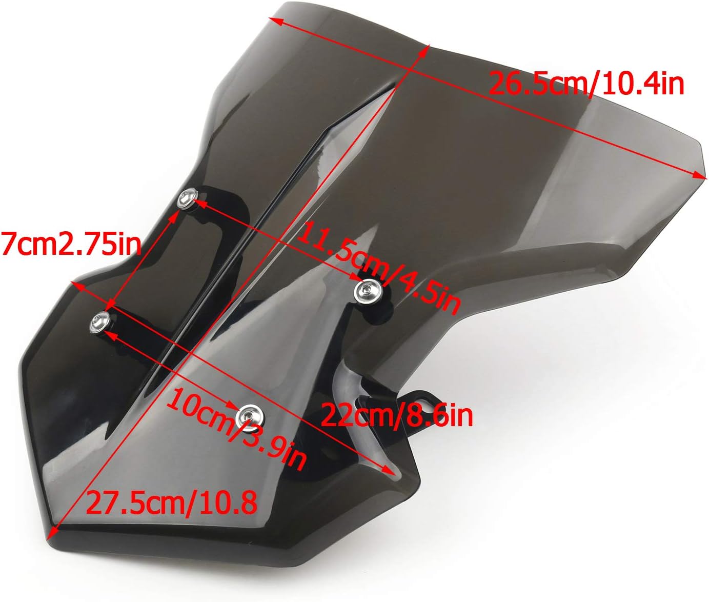 Motorcycle Windshield Windscreen Wind Shield Protector Plastic for For Yamaha MT-09 2017