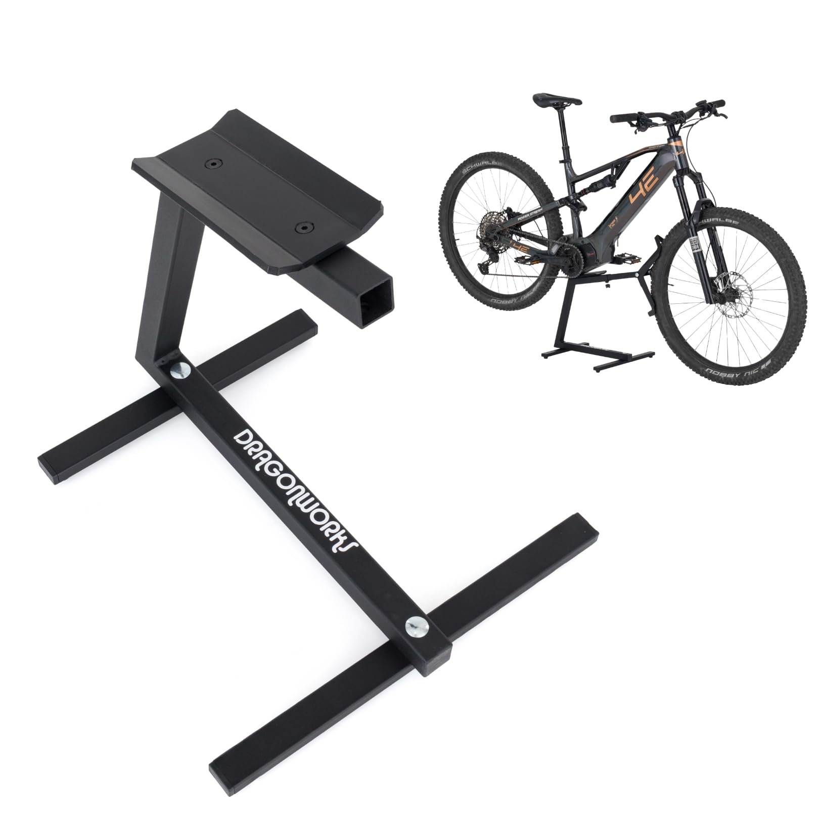 DRAGONWORKS MX Fahrradstnder fr E-Bikes mit Mittelmotor - Robuste  Konstruktion mit 45 kg Traglast - Wartungsfreundlicher Stnder mit  drehbarem Hinterrad - Stabiler Fahrradstnder fr 27,529 Zoll : Amazon.de:  Baumarkt