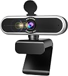 EMEET Piko 4K Webcam pour Streaming, Mondes 1st Dual-Camera AI-Powered 4K Caméra avec autofocus, 3 Mics & 3 Modes sonores, Panda Magnetic Privacy Cover, Idéal pour le streaming, la configuration de bureau et les cadeaux créatifs