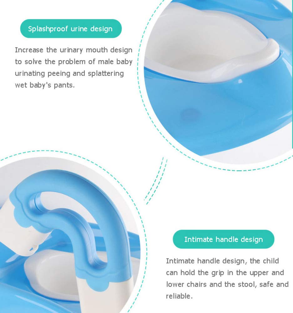 Reductor De WC Portatil, Asiento De Entrenamiento 3-in-1 Potty Travel Potty Y Toilet,Pink