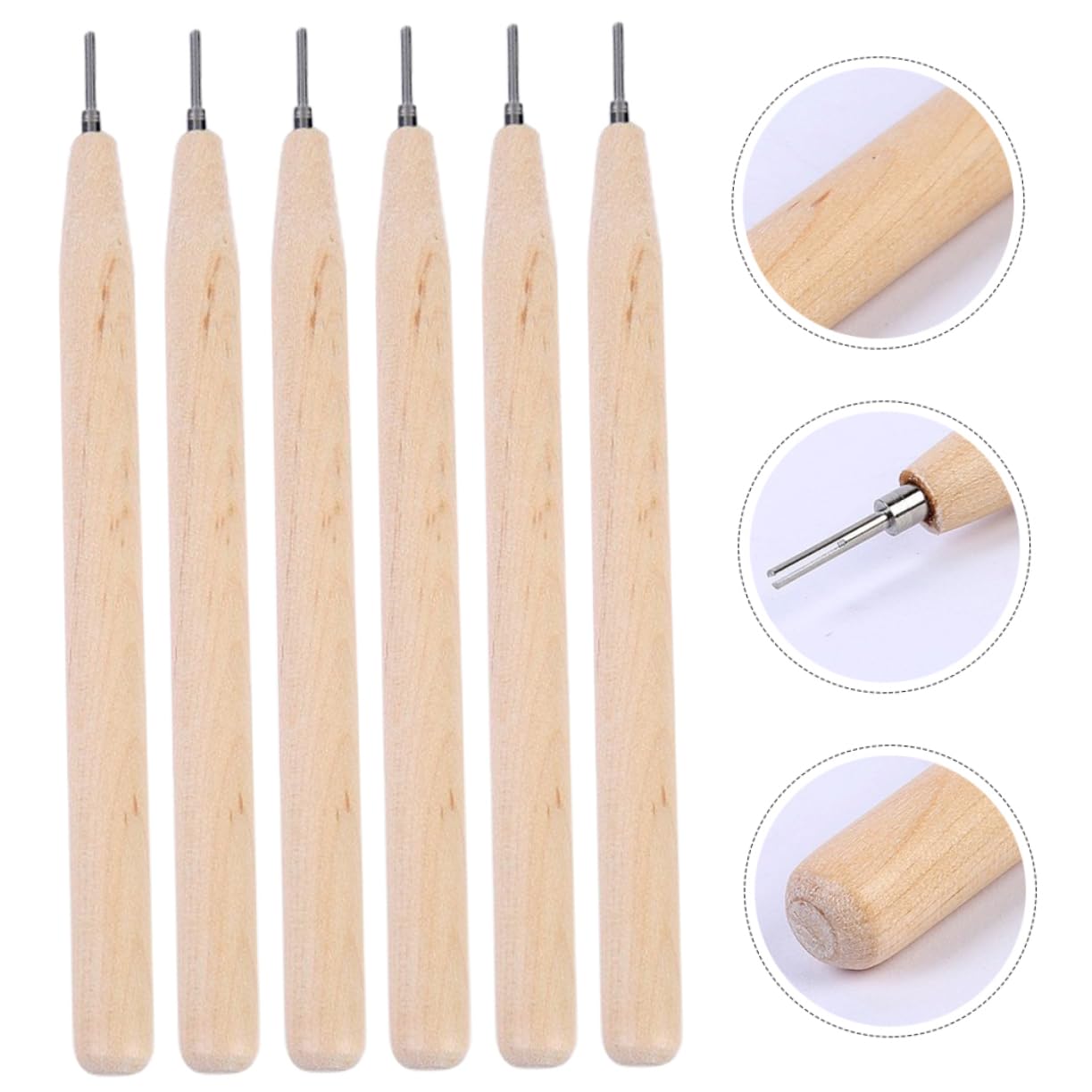 jojofuny 5 Sätze Papierstift Baumeister Bunt Erwachsene Quilling Schlitzwerkzeug Handwerk Papier -Quilling -Werkzeuge Quilling-Stift Aus Papier Quilling -Tools Rostfreier Stahl 6 Stück * 5