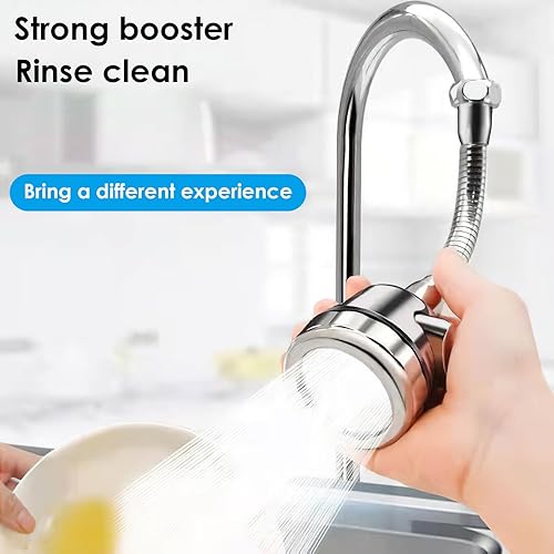 Miniatura 6 de Aireador de fregadero de cocina con manguera, giratorio antisalpicaduras, accesorio rociador de grifo de 3 modos ajustable para fregadero de cocina,