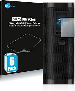 Savvies 6-Pack Screen Protection Film compatible with Veeape Electrical Digital Tyre Pump Screen Protector Ultra Clear [Scratch Proof]