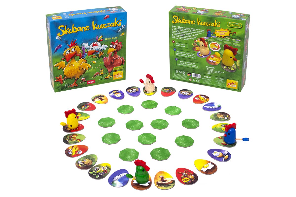 Rebel | Konzentrierte Hühner | Gesellschaftsspiel | Kinderspiel | Alter 4+ | 2-4 Spieler | Spielzeit 15 Minuten